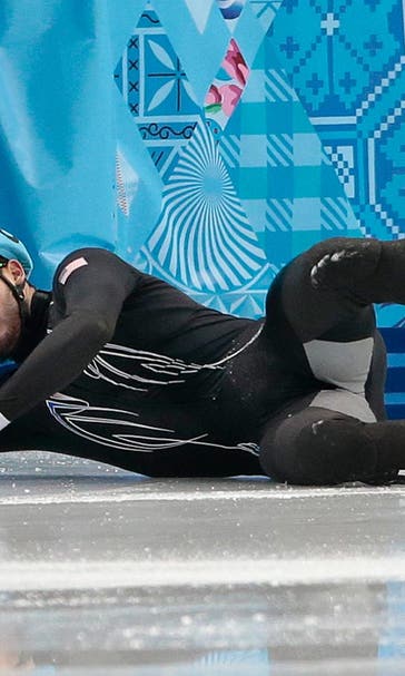 Fall guy? American skater Eddy Alvarez crashes again in Sochi